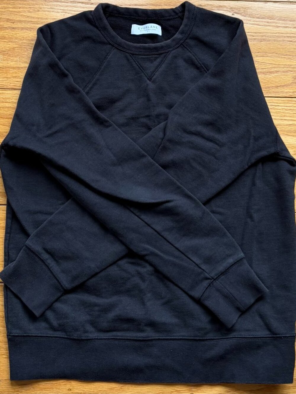 Everlane Black 100% Cotton Sweatshirt in Small